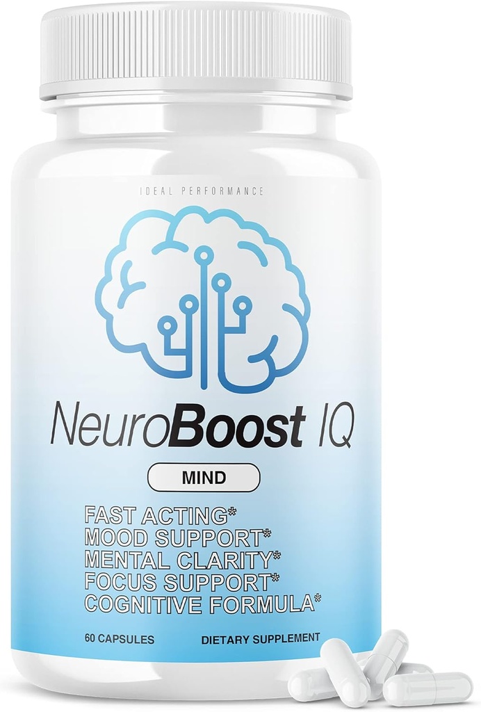 Neuro Boost IQ täydentää aivojen pillereitä Mind Ben Carson Neurobooster Neuroboostiq (60 kapselia)