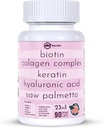 Collagen 1000mg Rhodiola Rosea 2500mg Biotin 10000mcg, Hyaluronic Acid, DHT Blocker, Vitamin C & E, Folic Acid, Aloe Vera, Quercetin, Green Tea, Keratin, MSM - 90 Count (90 Count (Pack of 1))