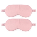 HBHLFZ Sleep Mask 2 Pack - Bamboo Viscose Fiber Sleeping Eye Mask - with Elastic Band/Headband - Comfort Sleeping Shade - for Nighttime Sleeping, Traveling & Napping（Pink）