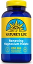 Magnesium Malate 200 mg - Egun bat - Muscle, Heart, Nerve Health eta Bone Support - Gehienezko Absorption - Lab Verified - 60 eguneko bermea - 250 zerbitzari, 250 taula