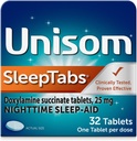Unisom SleepTabs, Nighttime Sleep-aid, Doxylamine Succinate, 32 tabletti