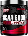 Nutrex Research - BCAA Powder 6000 Aminosyra - 6 Gram av BCAAs Aminosyror Supplement för Post Workout Recovery & Muscle Growth - Amino Energy Workout Recovery Drink (Fruit Punch - 30 portioner)