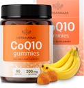 Hemama CoQ10 Gummies - 200mg Coenzyme Q10 สําหรับการสนับสนุนแอนติออกซิแดนต์ - Not-GMO Daily Supplement - 90 Pectin-based Banin-Flavad Chews