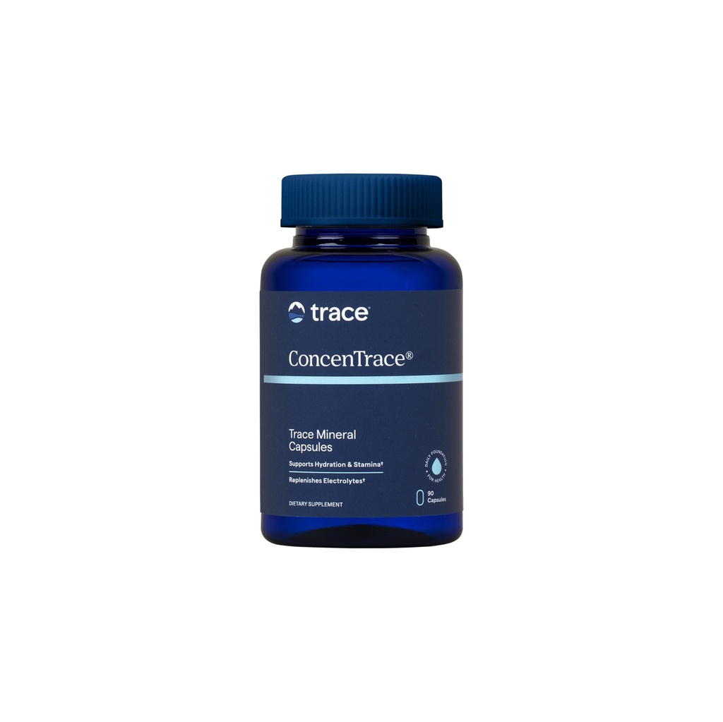 Trace Minerals ConcenTrace Trace Mineral Capsules - ConcenTrace Capsules for Overall Health - Bone Strength, Muscle Recovery & Energy Support - Gluten-Free & Vegan - 90 Count (30 Servings)