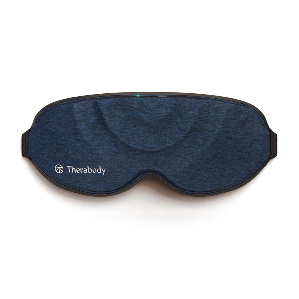 TheraGun Therabody Sleep Mask Ultra-Comfortable, 100% Blackout Sleep Eye Mask with Gentle Eye Massager Vibration for Stress Relief, Headache Relief & Self Care - Facial Massager for Women & Men