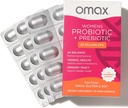 Omax Health Prebiotics and Probiotics Complex for Women, pH Balance, Vag Health, Urinary Tract, Yeast & BV Prevention, Lactobacillus & Bifidobacterium PHAR124; Vegan, Organic, Gluten Free PHAR124; 30 Vege- Kapsle