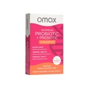 Omax3 Prebiotics and Probiotics Complex for Women, pH Balance, Vag Health, Urinary Tract, Yeast & BV Prevention, Lactobacillus & Bifidobacterium | Vegan, Organic, Gluten Free | 30 Vege-Capsules
