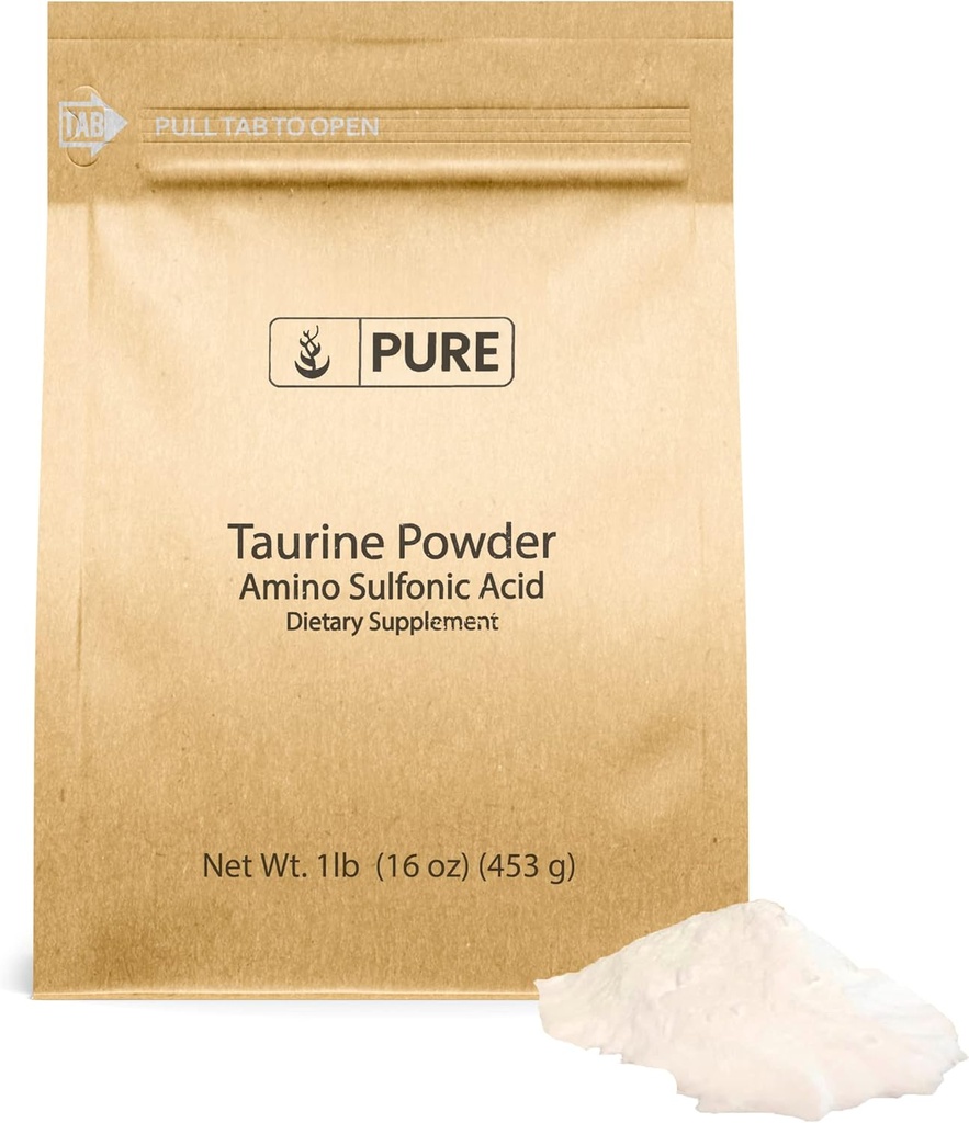 PURE ORIGINAL INGREDIENTS Taurin pulver (1 lb) kosttilskudd, alltid ren, ingen additiver