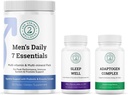 Vīriešu ikdienas 7 Essentials, miega Well & Adaptogen Complex Bundle