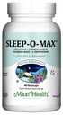 Maxi Health Adults Herbal Sleep-O-Max with Valerian Root, Melatonin, Tryptophan, Passionflower - Natural Sleep Supplement - Calm Sleep Support Formula