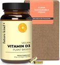 Vegan Jenis Masa Depan Vitamin D3- 2500 IU Tumbuhan Suplemen Sel & Imune - Sugar- Free, Lichen- berbasis Vitamin D (30 Softgels in Glass Bottle)