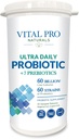 Vital Pro Naturals - Ultra Daily Probiotic Plus Prebiotikoak 30 kapsulak