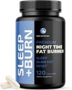 Night Time Fat Burner till Shred While You Sleep | Belly Fat Burner, Carb Blocker och Weight Loss Support Supplements | Förlora vikt, Stöd Metabolism och Fall Asleep | 120 Nighttime Diet Pills