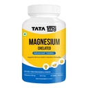 TATA 1MG Chelated Magnesium Plus Tablets with Zinc & Vitamin B6-60 Tablets | High Absorption Magnesium Supplement for Women & Men | Supports Nervous System, Muscle Recovery & Immunity