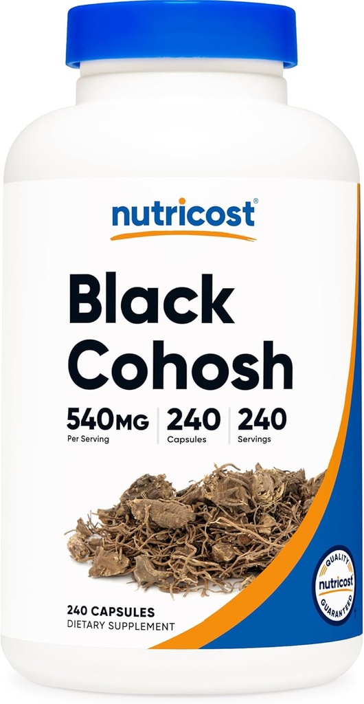 Nutricost Black Cohosh 540 мг, 240 капсул - без ГМО, без глютена