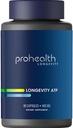 ProHealth Longevity ATP - 400 mg X 90 Servings, PeakATP brevetat ATP pur pentru a menține energia celulară, puterea musculară și funcția cognitivă, susține sănătatea inimii și eficiența metabolică