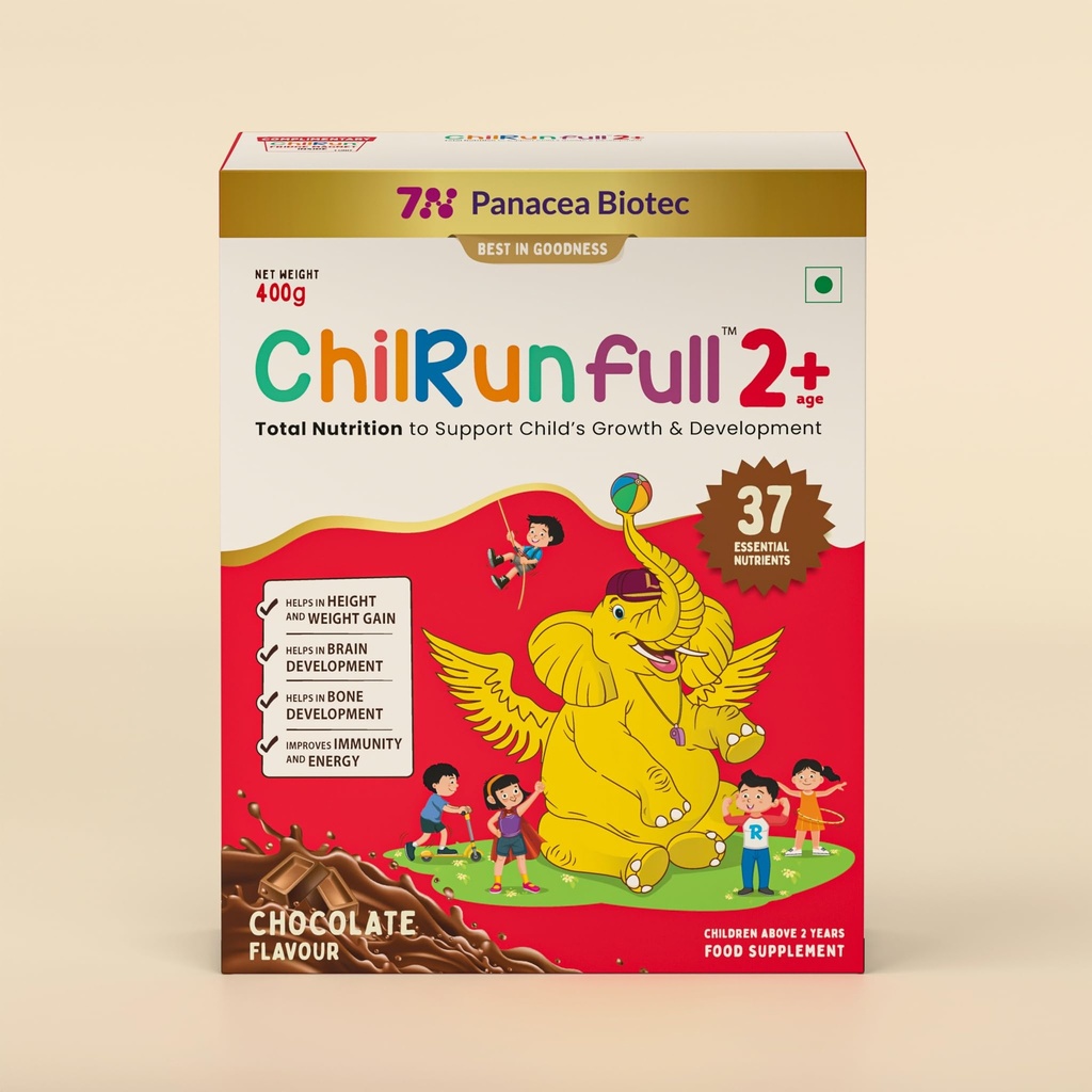 full (Chocolate 400-grams Carton), Scientifically Tested Total Nutrition for Children 2 Years & Above, 37 Essential Nutrients for Healthy, Energetic, and Strong