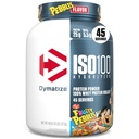 Dymatize x Fruity Pebbles ISO100 Whey Protein Powder Isolate, 25g of Protein, 5.5g BCAAs, 120 Cal., Gluten Free, 1g Fat, 1g Sugar, 2g Carb (45 Servings)