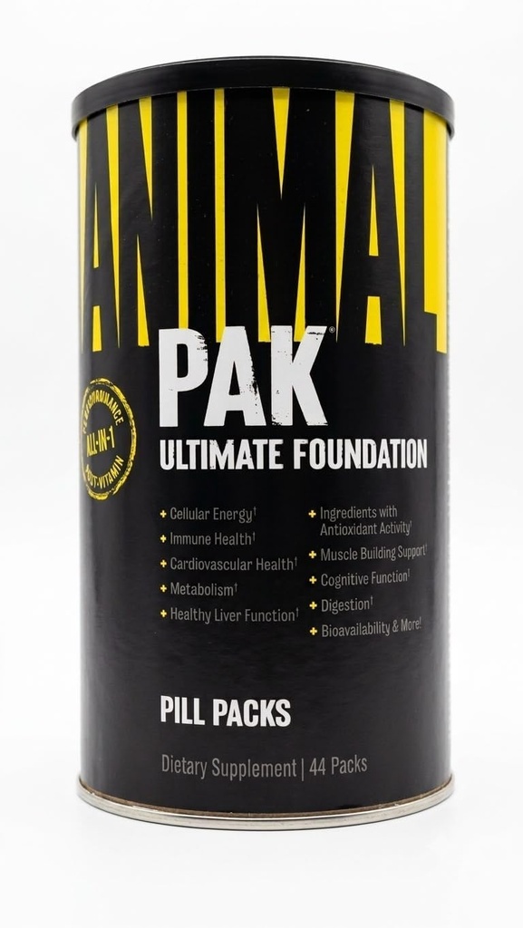 Universal Animal Pak - Convenient Multivitamin for Men & Women - 44 Count