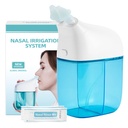 Nasal Irrigation System with 30 Saline Packets, Sinus Rinse Machine, Nose Sinus Cleaner Machine with Water Tank & Waste Collection Tank - Blue