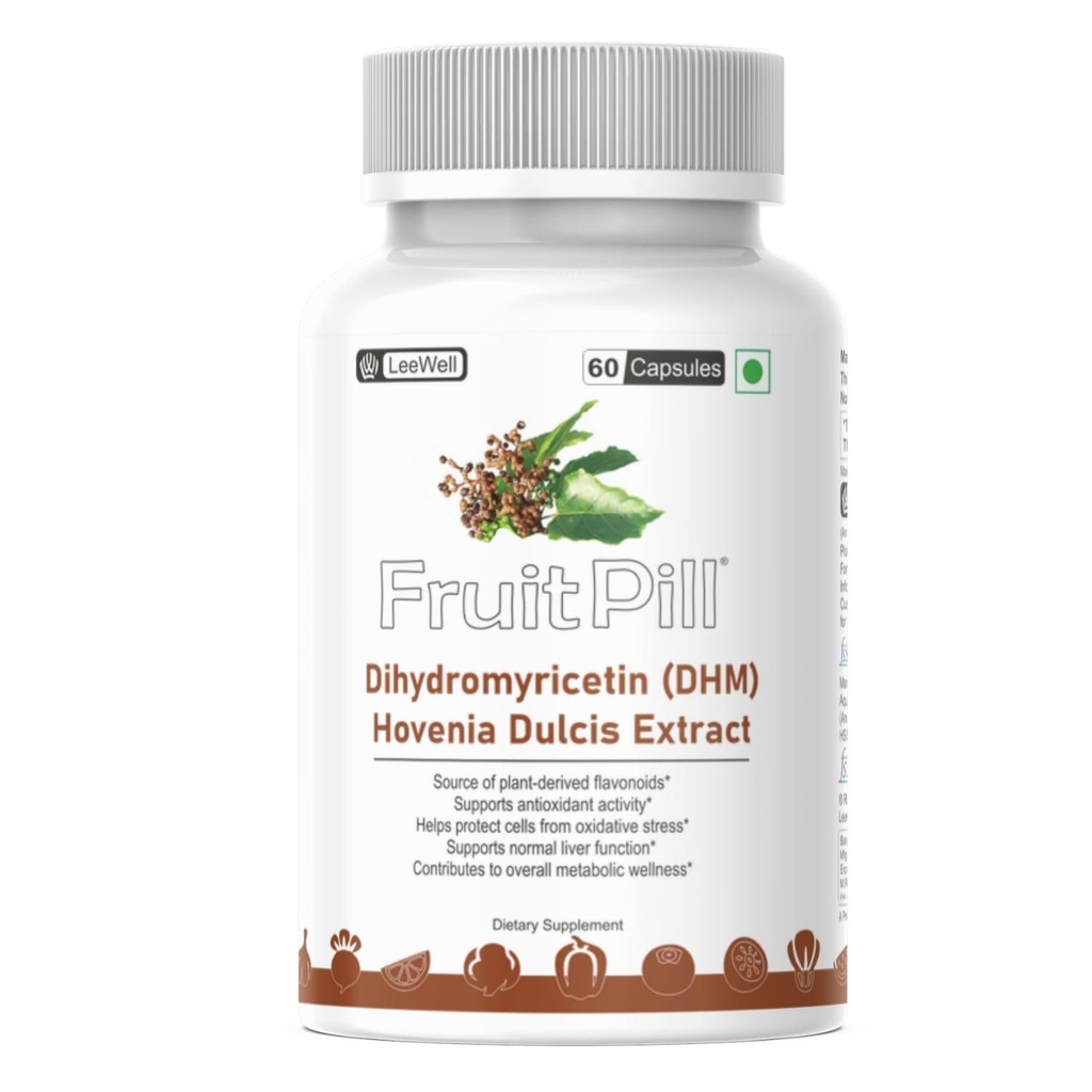 by LeeWell Dihydromyricetin (DHM) Hovenia Dulcis Extract 200mg Liver Health, Anti-inflammatory, Antioxidant support - 60 Capsules