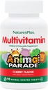 Natures Plus Animal Parade Multivitamin Дитячі товари - Cherry Flavor - 90 Animal-Shaped Tablets - Сприяє здоров'ю і благополуччя - Вегетаріанська, клейковина Безкоштовна - 45 Сервінги