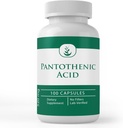 PURE ORIGINAL INGREDIENTS Àcid Ptothenic (100 Capules) Pur, Vitamina B5, Calcip suplementari