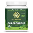 Organic Greens Powder Superfood Complex | Organic Super Greens Powder from Raw Juice with Probiotics Moringa Leaf & Electrolyte Minerals | Vegan Non-GMO No Added Sugar (Mint, 45 Servings)