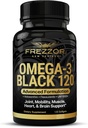 FREZZOR Omega 3 Fekete - Zöld ajkú kagyló olaj kapszula, Készült Új-Zéland, UAF1000 +, Nincs halas utóíz, 120 gróf (csomag 1)