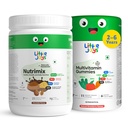 Little Joys Immunity Booster Kit For Kids 2-6 years | Nutrimix Nutrition Powder (350gm) & Multivitamin Gummies (30 Day Pack) | Improves Immunity, Gut Health, & Strength | 100% Vegetarian