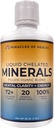 Liquid Chelated Minerals - Organic Humic Fulvic Mineral Blend - 72 + Plant-Based Minerals, 20 Essential Aminosyror - 100% Naturlig - 1 månads leverans, 32 fl. oz