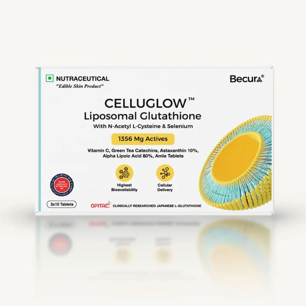 Celluglow LIPOSOMAL GLUTATHIONE 3 X 10 Tablets