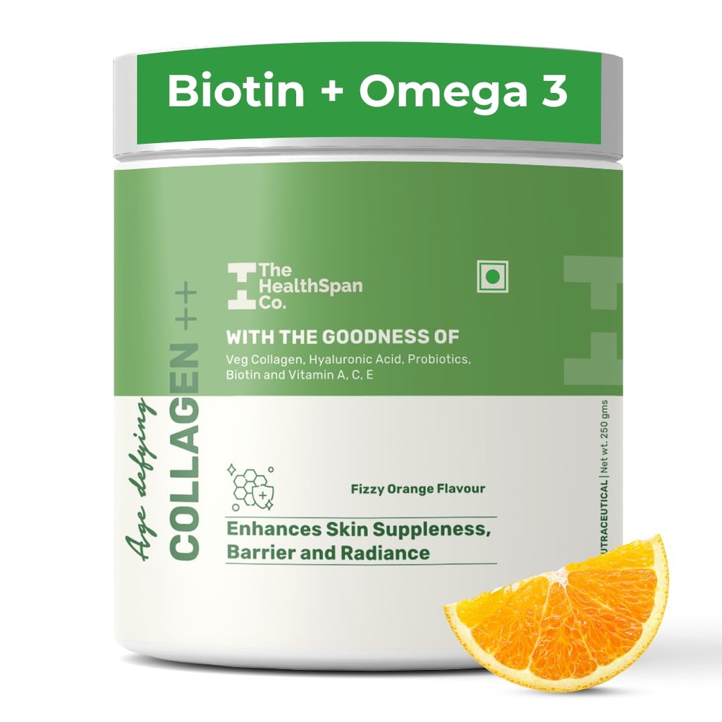 The Healthspan Co. Veg Collagen Supplements for Women & Men, 250g