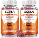 Ashwagandha Gummies, Calm Gummies con Ashwagandha Extracto Vitamina D Zinc, Ashwagandha Suplemento para o equilibrio do estrés do sono, Vegan, Non-GMO, Gluten-Free, 120 Count