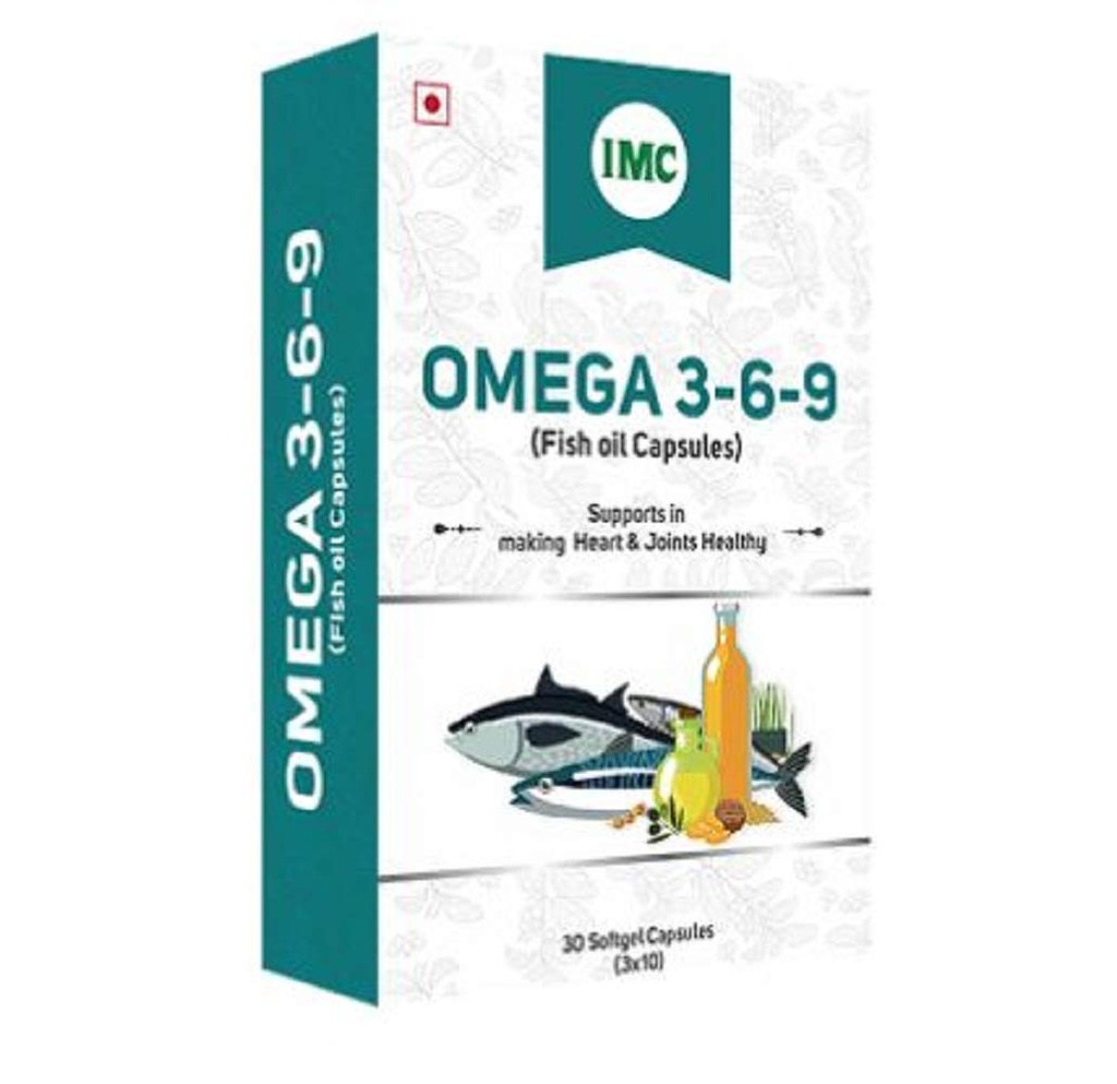 IMC Omega 3-6-9 (Fish Oil Capsules),Pack of 30