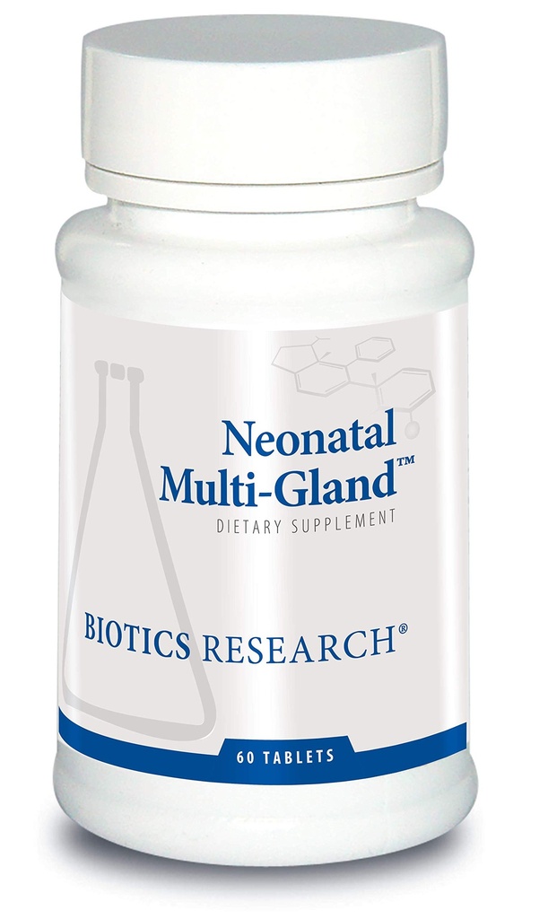 BIOTICS RESEARCH Neonatal Multi-Gland™Mixed Organs & Glandular Concentrates | Broad Spectrum Therapy, Spleen, Heart, Pancreas, Kidney, Brain Liver, Adrenal, Thymus, Pituitary or Hypothalamus 60 Tablets