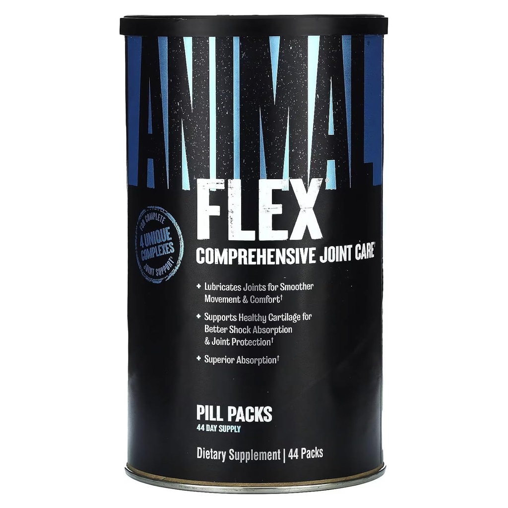 Animal Flex - Glucosamine Chondroitin Joint Supplement for Women and Men Discomfort with Turmeric, MSM, Boswellia for Cartilage, Joint Health, Muscles, Back, Knees, Shoulder, and Hip, 44 Packs 21 pack