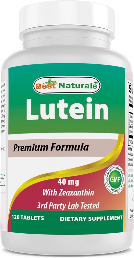 Кращий Naturals Lutein 40 мг з Zeaxanthin- 120 таблетки