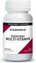 Kirkman - 매일 Multivitamin - 180 캡슐 - 광대 스펙트럼 비타민 및 미네랄 - 생산성 지원 - Hypoallergenic