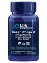 Life Extension Super Omega-3 EPA/DHA Fish Oil, Sesame Lignans & Olive Extract – Heart Health, Brain Health, Inflammation Health Support, Gluten-Free, Enteric-Coated, Non-GMO, 60 Softgels