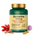 VAHDAM Berberine Capsules | Metabolism, Insulin, Blood Sugar Support | 60 N