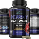 YUMMYVITE Horny Goat Weed Extra Strength -120 Capsules w. Maca, L-Arginine, Ginseng - Boost Desire, Performance, Stamina, Energy, Non-GMO Formula, 120 Capsules