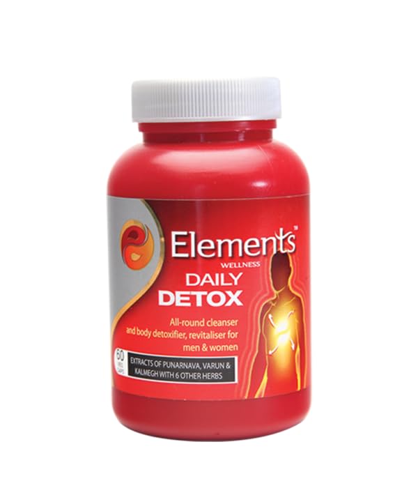 Daily Detox 60 Capsules, Elements Wellness, Daily Detox