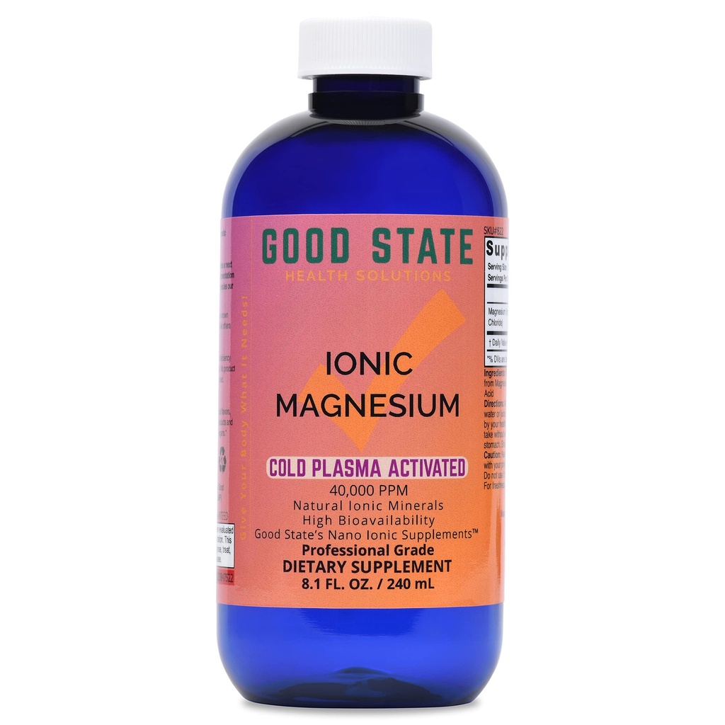 Cold Plasma-Activated Liquid Ionic Magnesium | 100 mg per Serving | 96 Servings