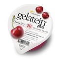 Gelatein Plus Cherry: 20 грам білка. Ідеально підходить для чітких рідких дієт, ковтання труднощів, діалізу та онкології. Чудовий попередньо або після тренування закуски. (12 пакетів)