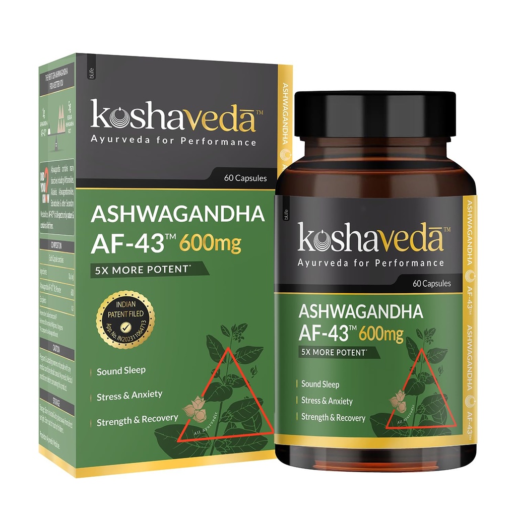 Koshaveda Ashwagandha AF-43 600mg,60 Capsules