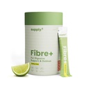 Supply6 Fibre+ Daily Fiber Supplement Powder, Soluble & Dietary Fiber, Isabgol Replacer for Digestive Support, Gut Health & Debloat, No Added Sugar, Non-GMO Sachets (Zesty Lime, 15 Servings)