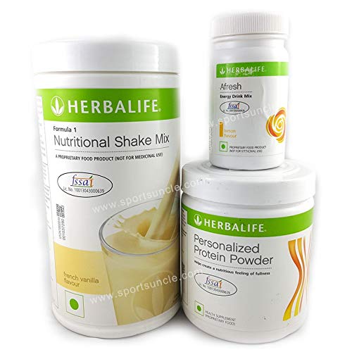 Herbalife Formula 1(Vanilla) with Personalized Protein Powder(200gm)+ Afresh (Cinnamon)