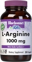 Bluebonnet Nutrition L-Arginina 1000mg, Aminoácido de forma livre, Precursor de óxido nítrico, Sem glúten, Não-GMO, Kosher Certificado, Vegan, 50 Caplets, 50 Servings