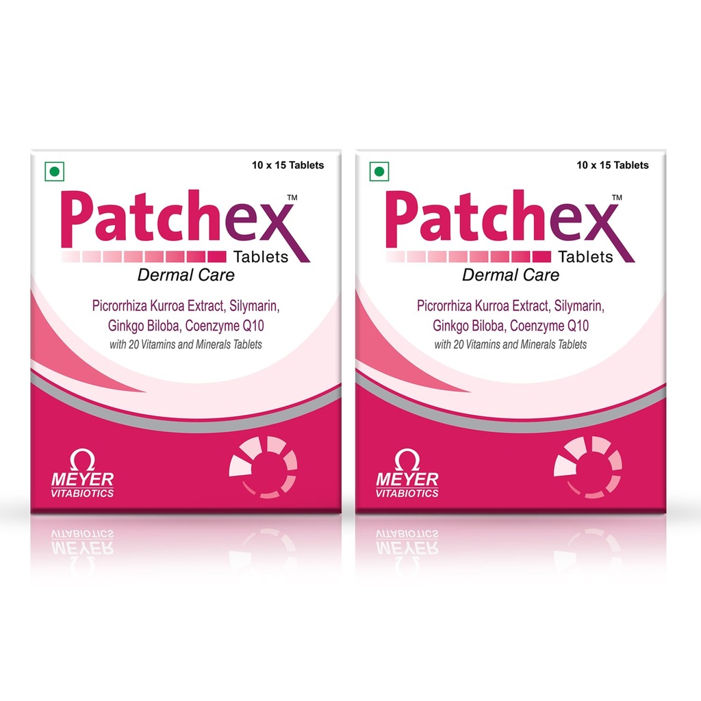Tablets With Picrorrhiza Kurroa Extract, Coq10, Ginkgo Biloba In The Management Of Vitiligo, Promote Skin Radiance And Improve Pigmentation |15 Tablets (Pack Of 2)
